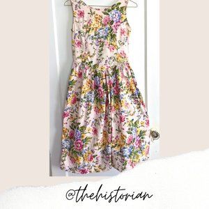 Vintage Tangibles Light Pink Floral Dress